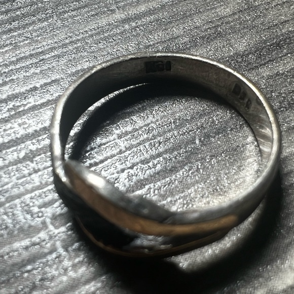 Cute 18k & 925 sterling silver ring - Picture 5 of 6